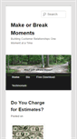 Mobile Screenshot of makeorbreakmoments.com